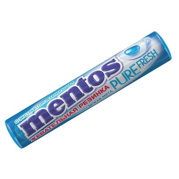 фото Жевательная резинка mentos pure fresh свежая мята 23,3 г