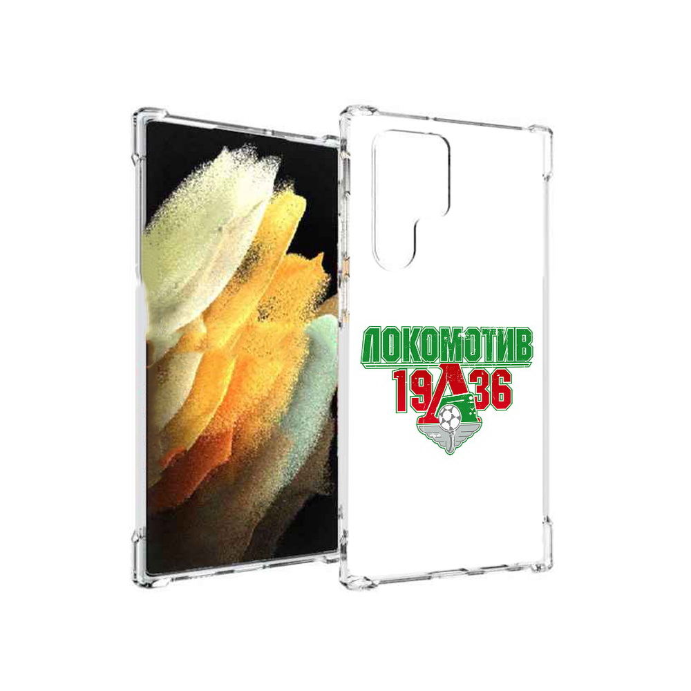 

Чехол MyPads Tocco для Samsung Galaxy S22 Ultra ФК локомотив 1936 (PT172602.555.182), Прозрачный, Tocco