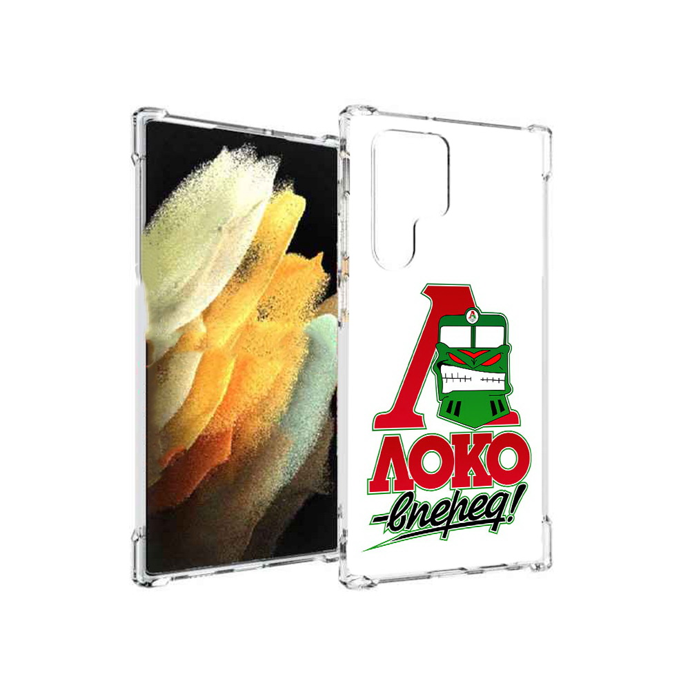

Чехол MyPads Tocco для Samsung Galaxy S22 Ultra ФК локо вперед (PT172602.555.181), Прозрачный, Tocco