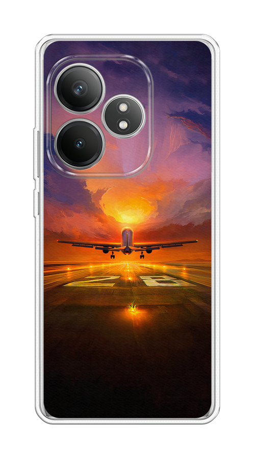 

Чехол Case Place на Realme GT 6T "Самолет на посадке", Оранжевый;синий, 2517550-1
