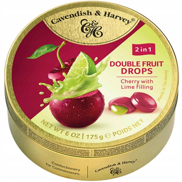 Леденцы Cavendish & Harvey Double Fruit Cherry Lime 175 г