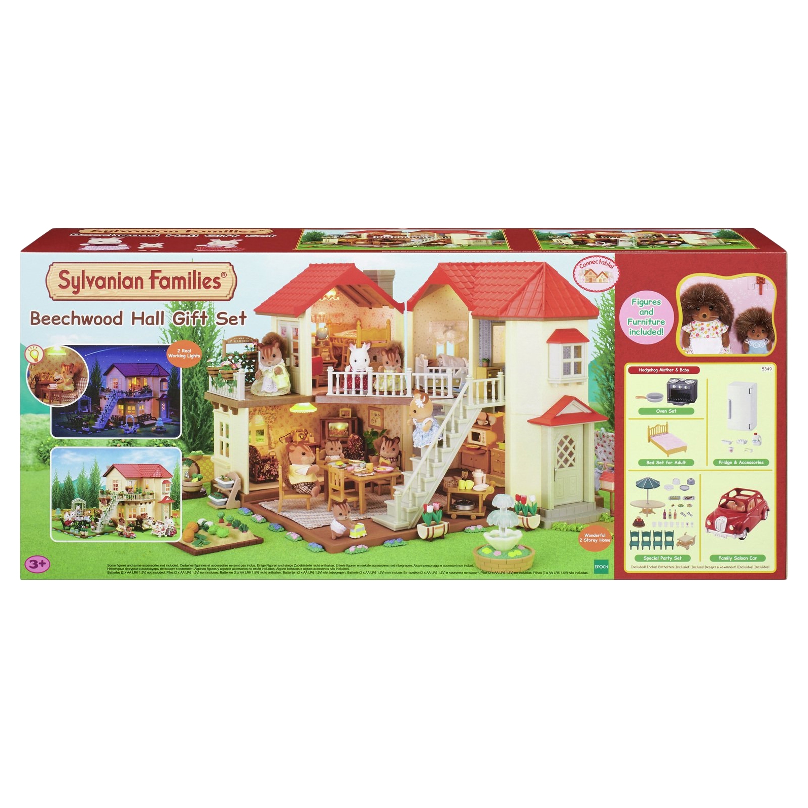 фото Игровой набор sylvanian families большой дом со светом (подарочный набор л) 5349