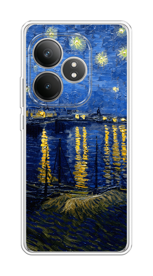 

Чехол Case Place на Realme GT 6T "Звездная ночь над Роной", Синий;желтый, 2517550-1