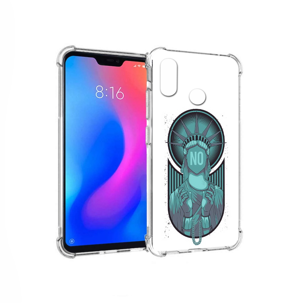 

Чехол MyPads Tocco для Xiaomi Redmi 6 Pro статуя свободы зеленый (PT113887.306.623), Прозрачный, Tocco