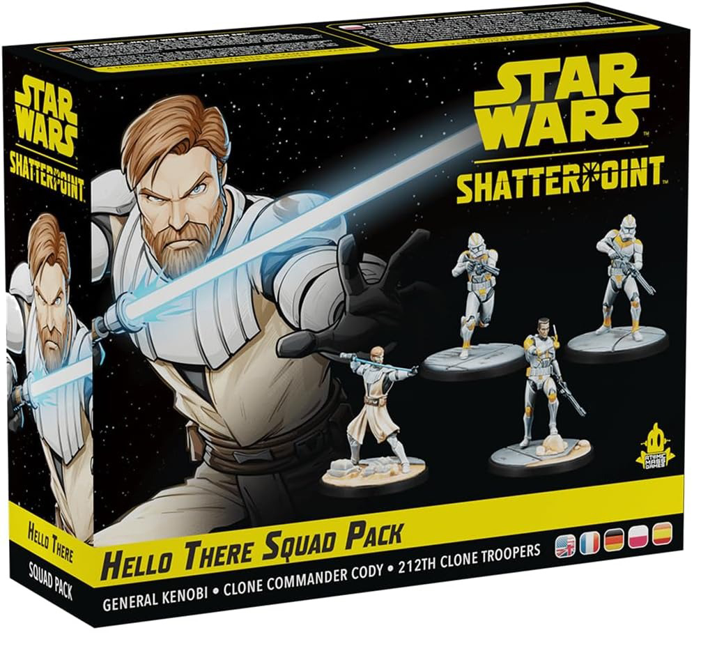 Миниатюры для игры Asmodee Star Wars Shatterpoint: General Obi-Wan Kenobi Squad Pack