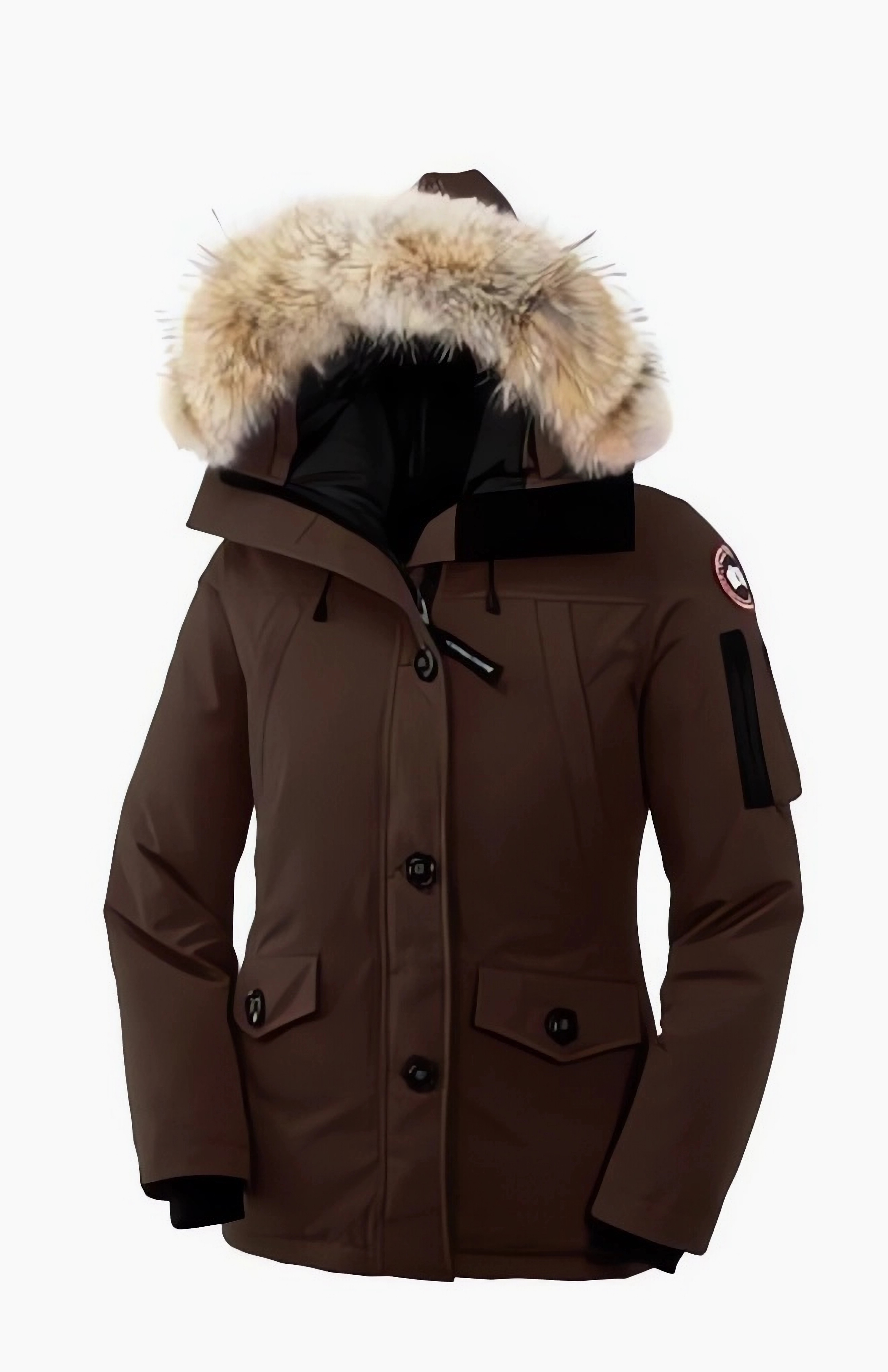 Куртка женская Canada Goose MONTEBELLO PARKA коричневая XXS