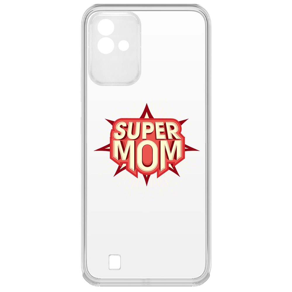 

Чехол-накладка Krutoff Clear Case Супер Мама для Realme Narzo 50i