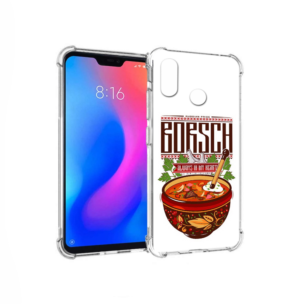 

Чехол MyPads Tocco для Xiaomi Redmi 6 Pro русский борщ (PT113887.306.589), Прозрачный, Tocco