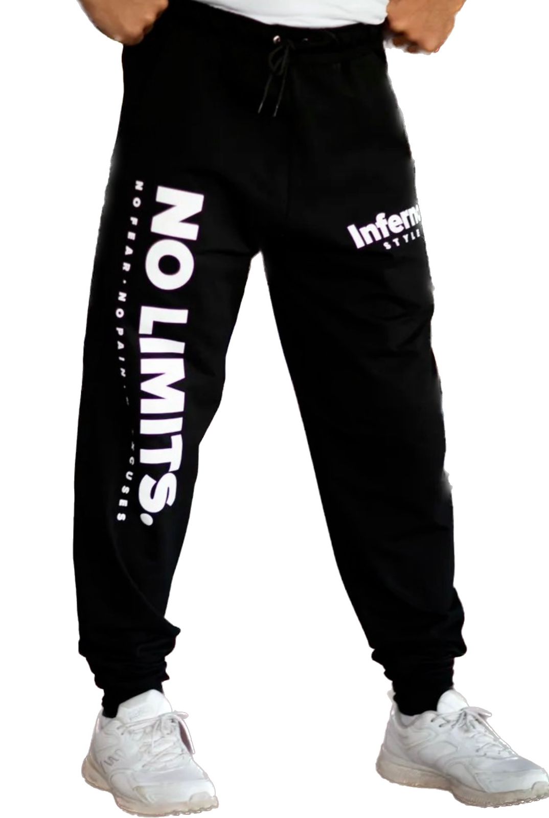 Спортивные брюки мужские INFERNO style Б-001-002-01 черные 3XL