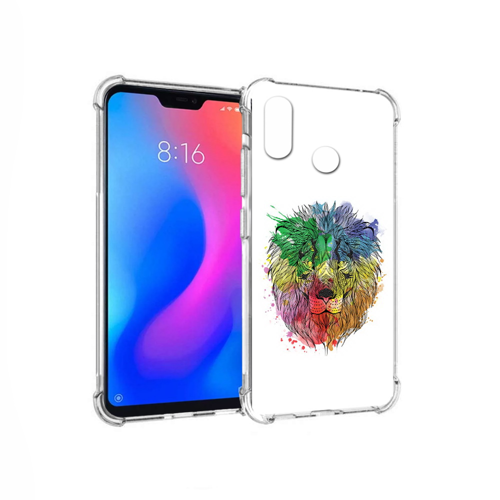 

Чехол MyPads Tocco для Xiaomi Redmi 6 Pro разноцветный гордый лев (PT113887.306.573), Прозрачный, Tocco