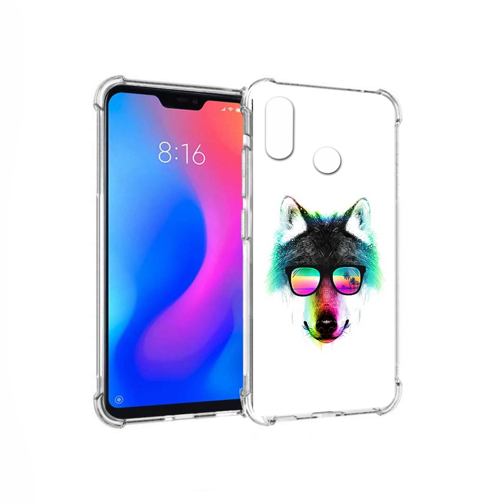 

Чехол MyPads Tocco для Xiaomi Redmi 6 Pro радужный волк (PT113887.306.567), Прозрачный, Tocco