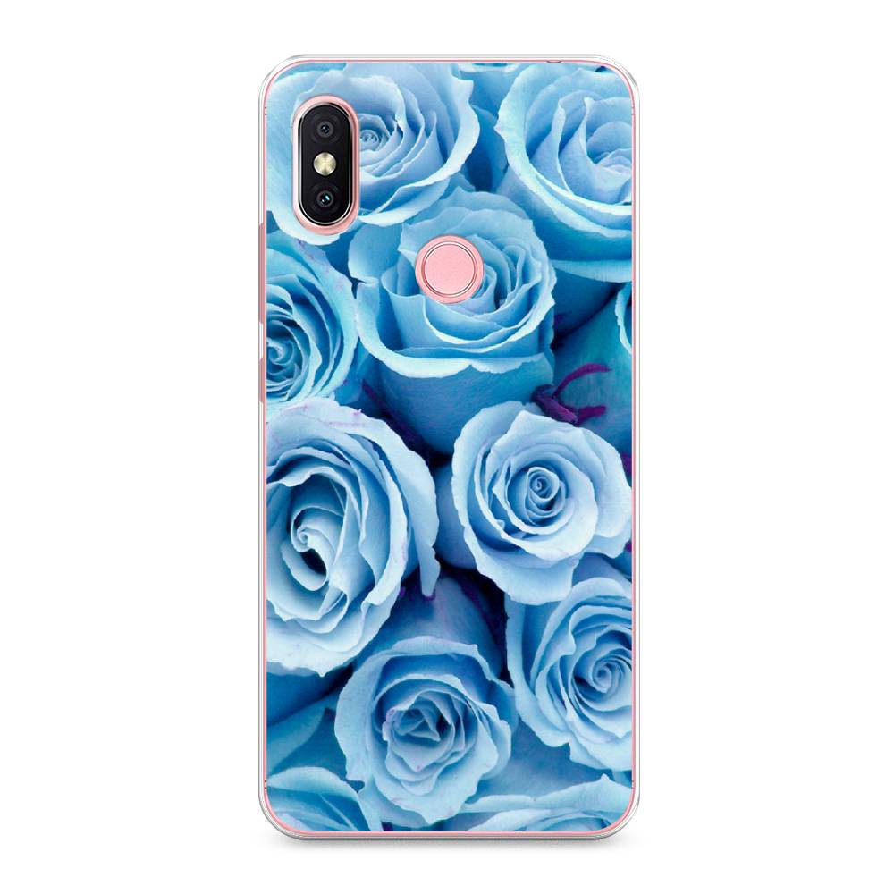 

Чехол Awog на Xiaomi Redmi S2 (Redmi Y2) "Лазурные розы", Разноцветный, 33650-8