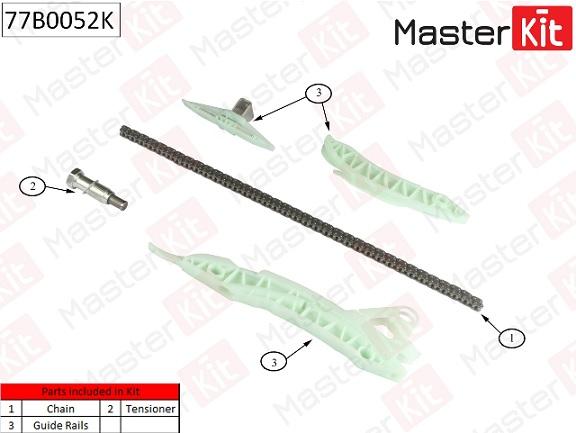 

Комплект Цепи Грм Citroen/Peugeot C4 1.6 Thp 140/1.6 Thp 1 5fr (Ep6dt) (Без Звездочек) Mas