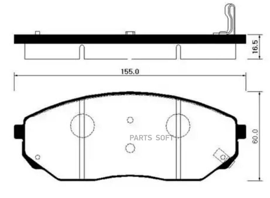 

Тормозные колодки HSB дисковые HP1017