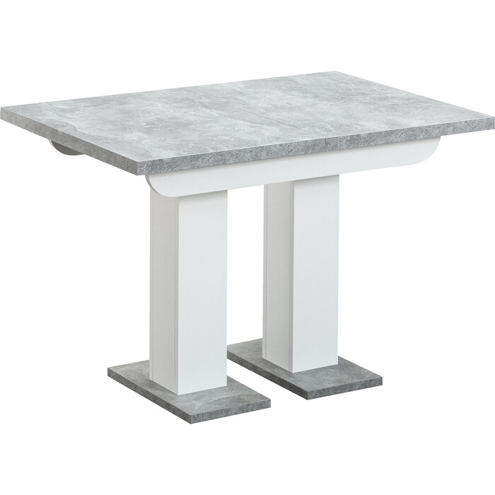 фото Стол clyde, 110-166*75, бетон/белый, ст stool group