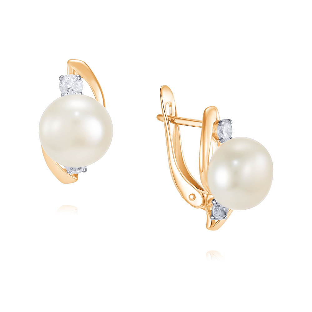 

Серьги из красного золота ADAMAS 24040932/01-А50Д-727, жемчуг культивированный/фианит, 24040932/01-А50Д-727
