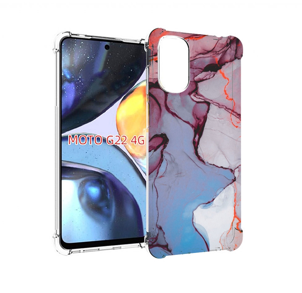

Чехол MyPads мраморный рисунок для Motorola Moto G22 4G, Прозрачный, Tocco