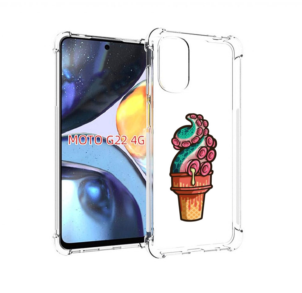 

Чехол MyPads мороженное для Motorola Moto G22 4G, Прозрачный, Tocco