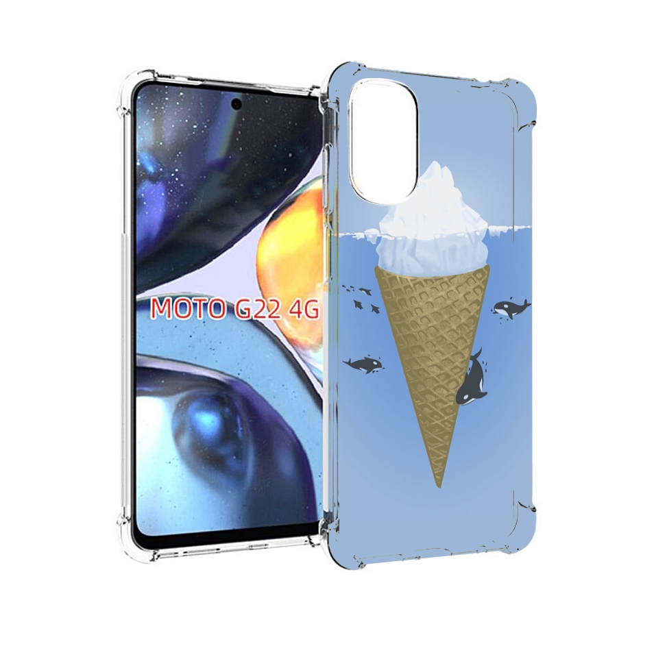 

Чехол MyPads мороженное-у-косаток для Motorola Moto G22 4G, Прозрачный, Tocco