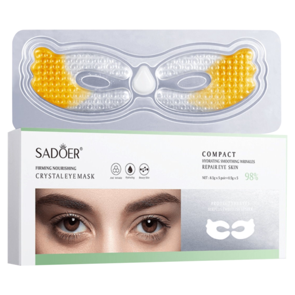 Набор питательных и подтягивающих патчей для области вокруг глаз Sadoer 5 пар набор te radiance c антиоксидантный эмульсия для лица эмульсия для области вокруг глаз крем для тела