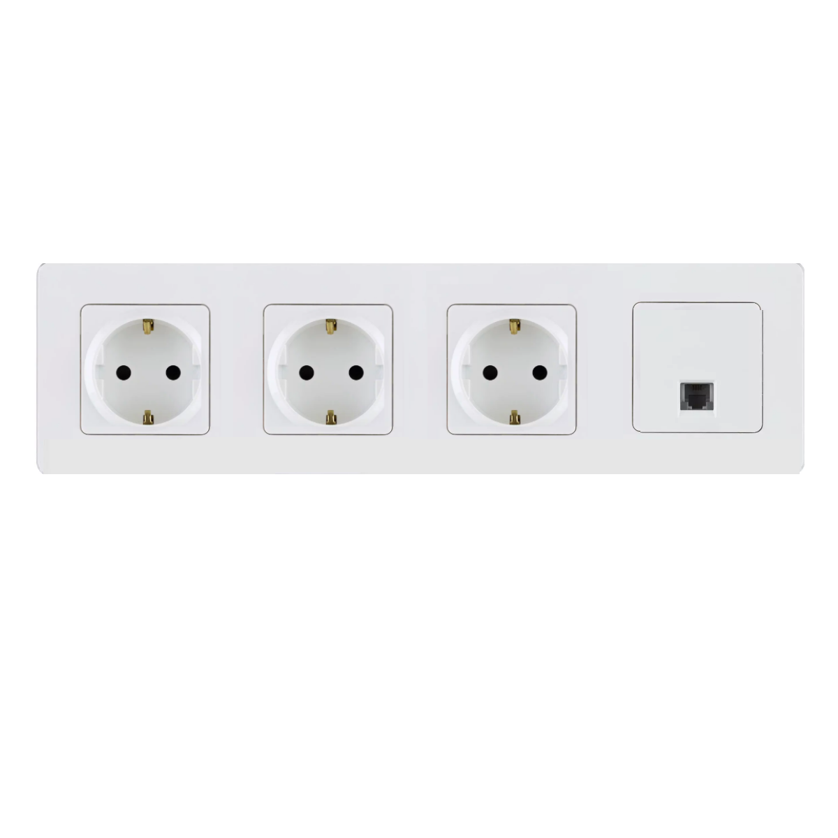 

Розетка Legrand Inspiria 3шт + интернет розетка Rj45 1шт + рамка 1шт, 673720+673825+673960, Белый