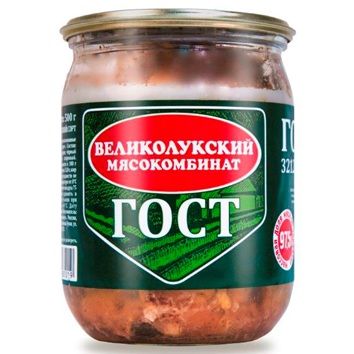 

Свинина тушеная Великолукский МК 500 г