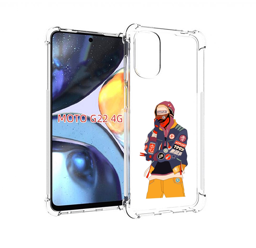 

Чехол MyPads модник для Motorola Moto G22 4G, Прозрачный, Tocco