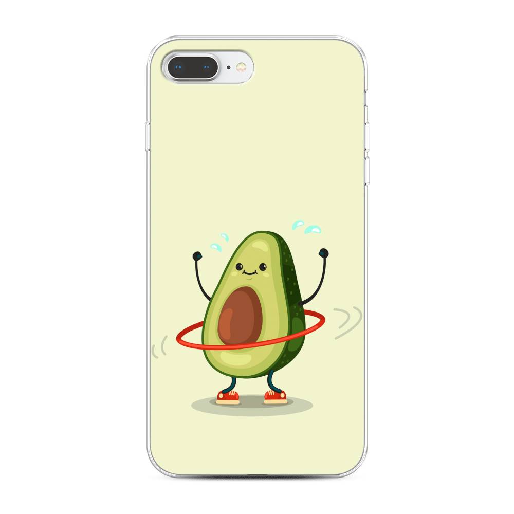 

Чехол Awog на Apple iPhone 8 Plus / Айфон 8 Plus "Авокадо с обручем", Разноцветный, 10950-10