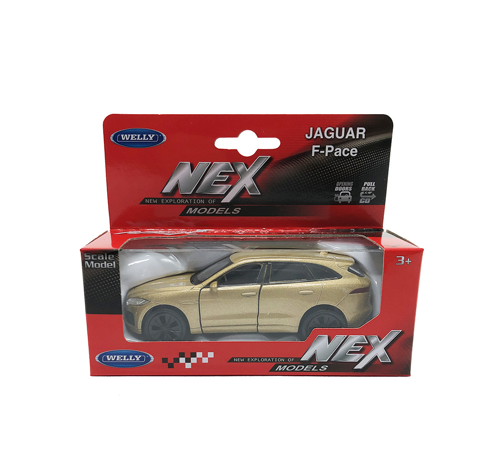 

Машинка Welly Jaguar F-Pace золотистый 43726W
