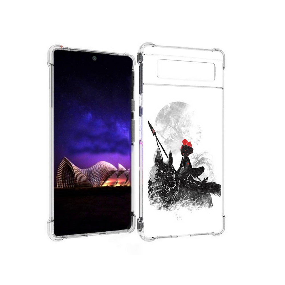 

Чехол MyPads Tocco для Google Pixel 6 мононоке, Прозрачный, Tocco