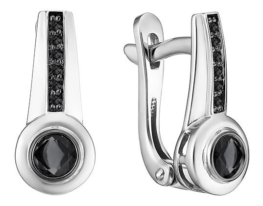 

Серьги из белого золота с бриллиантом Империал S0390-205, S0390-205