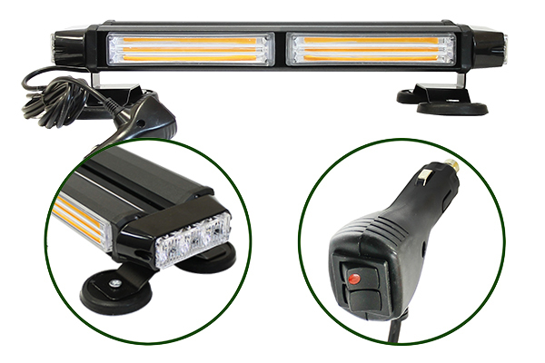 

Маяк проблесковый светодиодный 10-30 V (7режим., 27W, COB/LED, L-385мм) AT AT14342