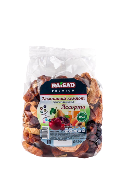 

Сухофрукты РайСад Домашний компот ассорти 375 г
