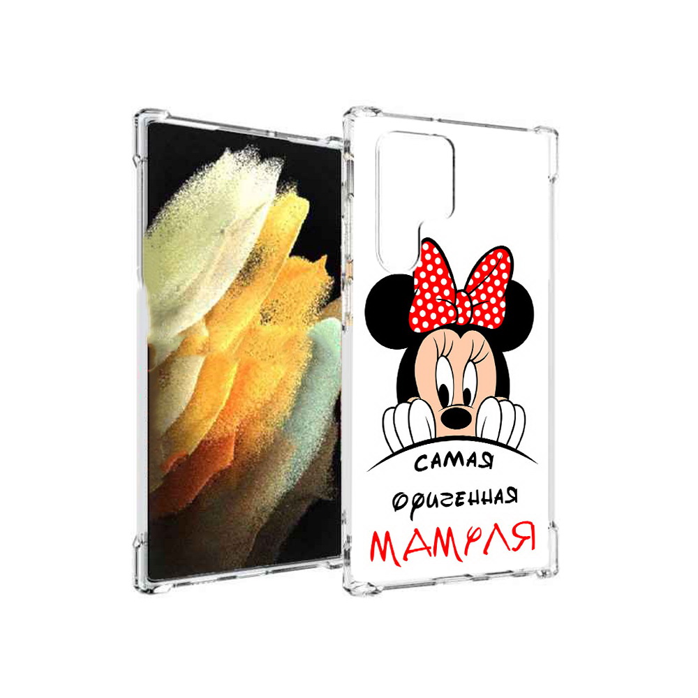 Чехол MyPads Tocco для Samsung Galaxy S22 Ultra Самая лучшая мамуля Мини Маус