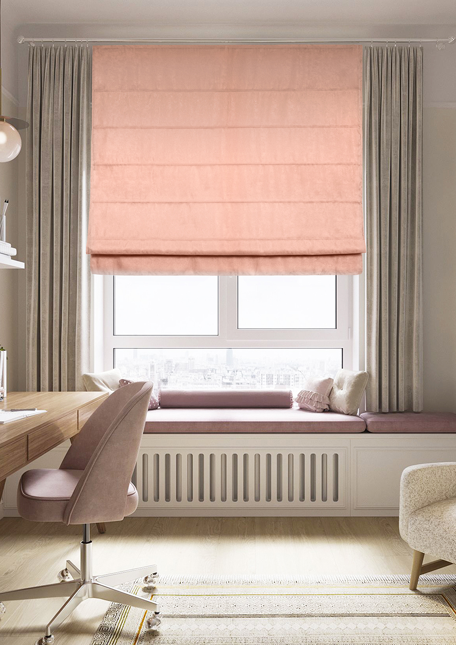 

Римская штора Plain Lux цепочный механизм, цвет бежевый 60x160 см