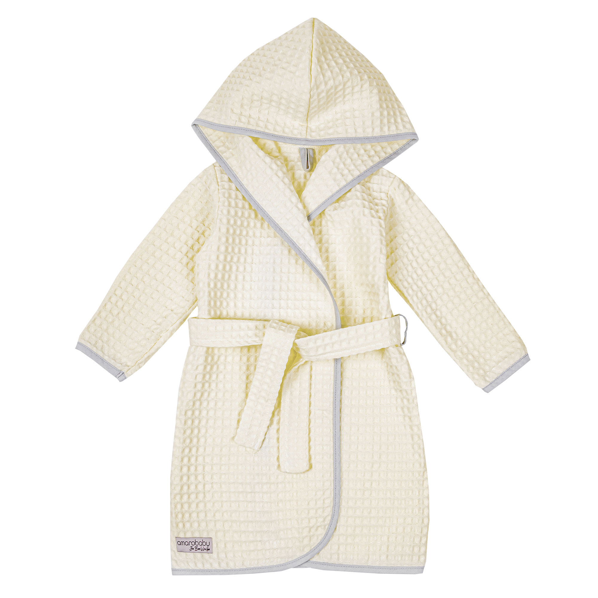 фото Халат детский amarobaby ab-od22-waf2502 цв. бежевый р. 98