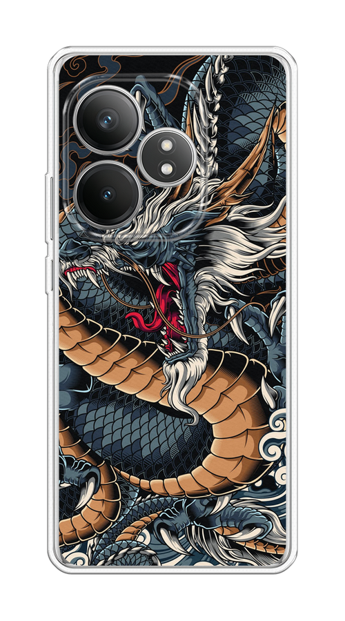 

Чехол Case Place на Realme GT 6T "Japanese Dragon", Коричневый;черный;синий, 2517550-1