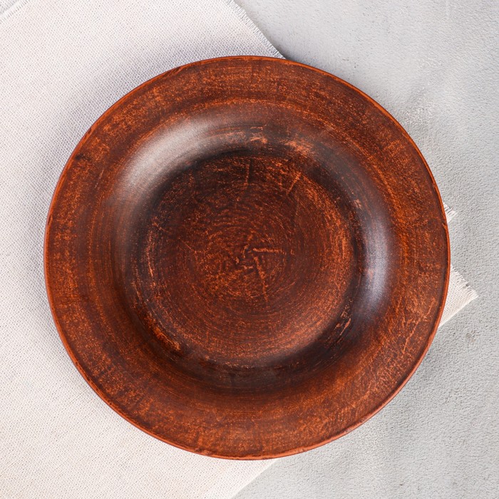 

Тарелка "Гладкая", плоская, красная глина, 18 см