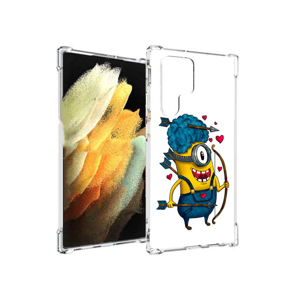 

Чехол MyPads Tocco для Samsung Galaxy S22 Ultra Миньон купидон (PT172602.555.117), Прозрачный, Tocco
