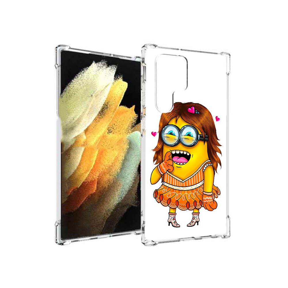 

Чехол MyPads Tocco для Samsung Galaxy S22 Ultra Миньон девочка (PT172602.555.116), Прозрачный, Tocco