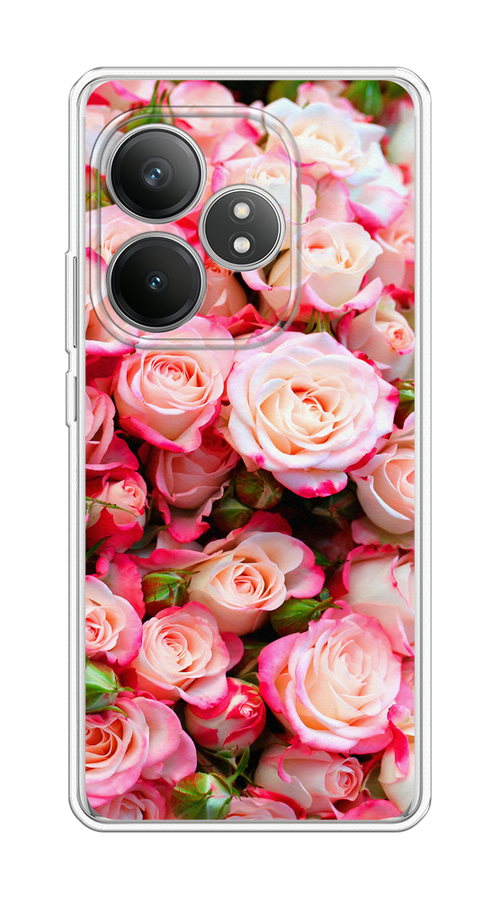 

Чехол Case Place на Realme GT 6T "Много роз", Розовый, 2517550-1