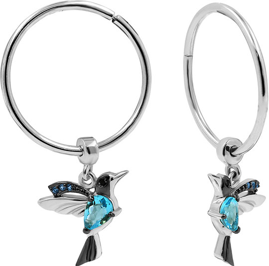 

Серьги из серебра с кварцем Серебро России KN-040R102-1044975, KN-040R102-1044975