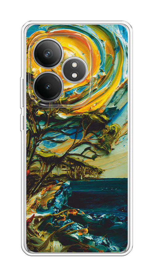

Чехол Case Place на Realme GT 6T "Солнце живопись", Желтый;синий, 2517550-1