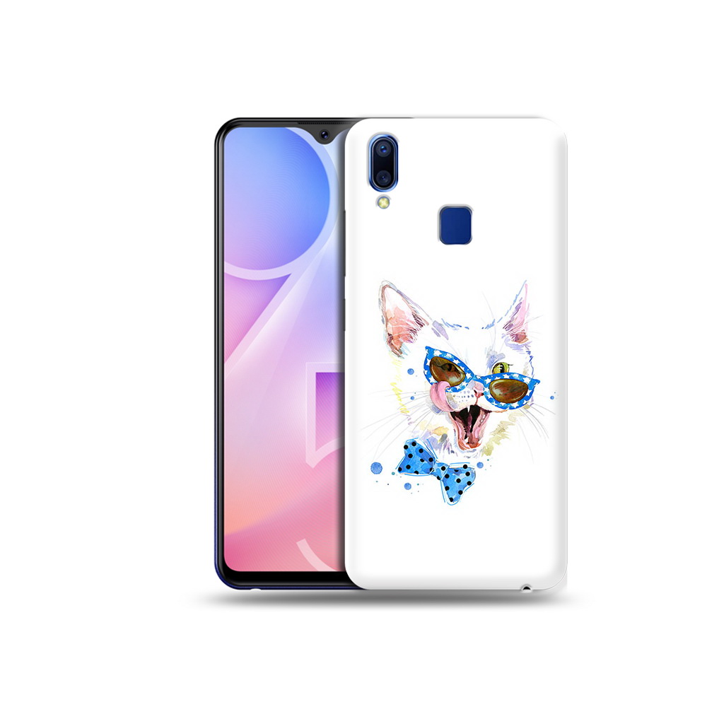 

Чехол MyPads Tocco для Vivo Y95 белый кот (PT122996.436.229), Прозрачный, Tocco