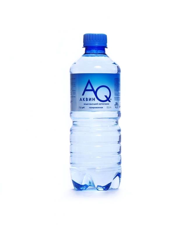 фото Вода минеральная aq аквин газированная столовая 0,5 л