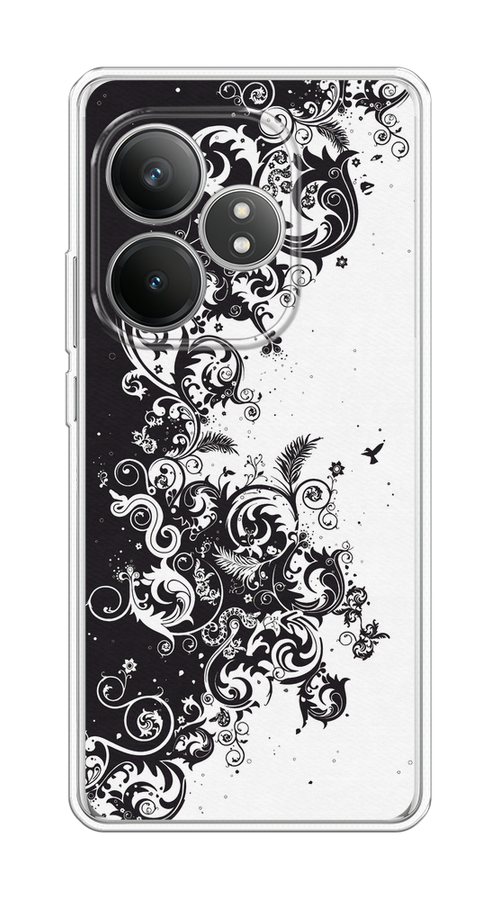 

Чехол Case Place на Realme GT 6T "Черно белый узор", Белый;черный;серый, 2517550-1