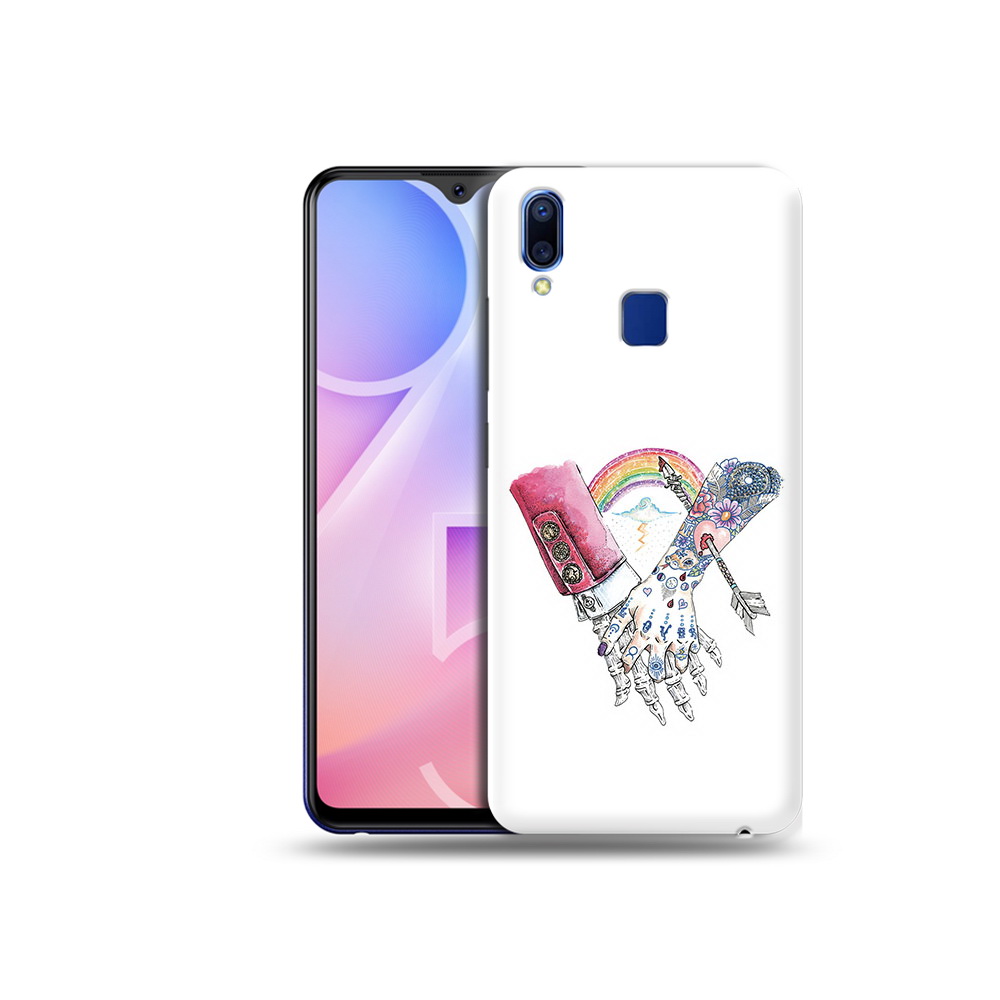 

Чехол MyPads Tocco для Vivo Y95 абстракция руки в татуировках (PT122996.436.212), Прозрачный, Tocco