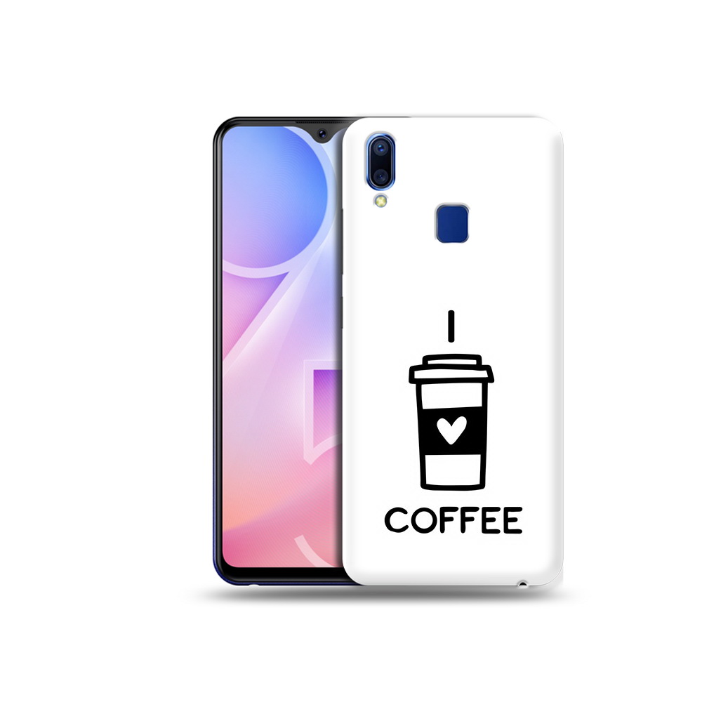 

Чехол MyPads Tocco для Vivo Y95 Я люблю кофе (PT122996.436.206), Прозрачный, Tocco