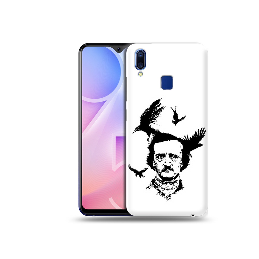 

Чехол MyPads Tocco для Vivo Y95 Эдгар Аллан черно белый (PT122996.436.204), Прозрачный, Tocco