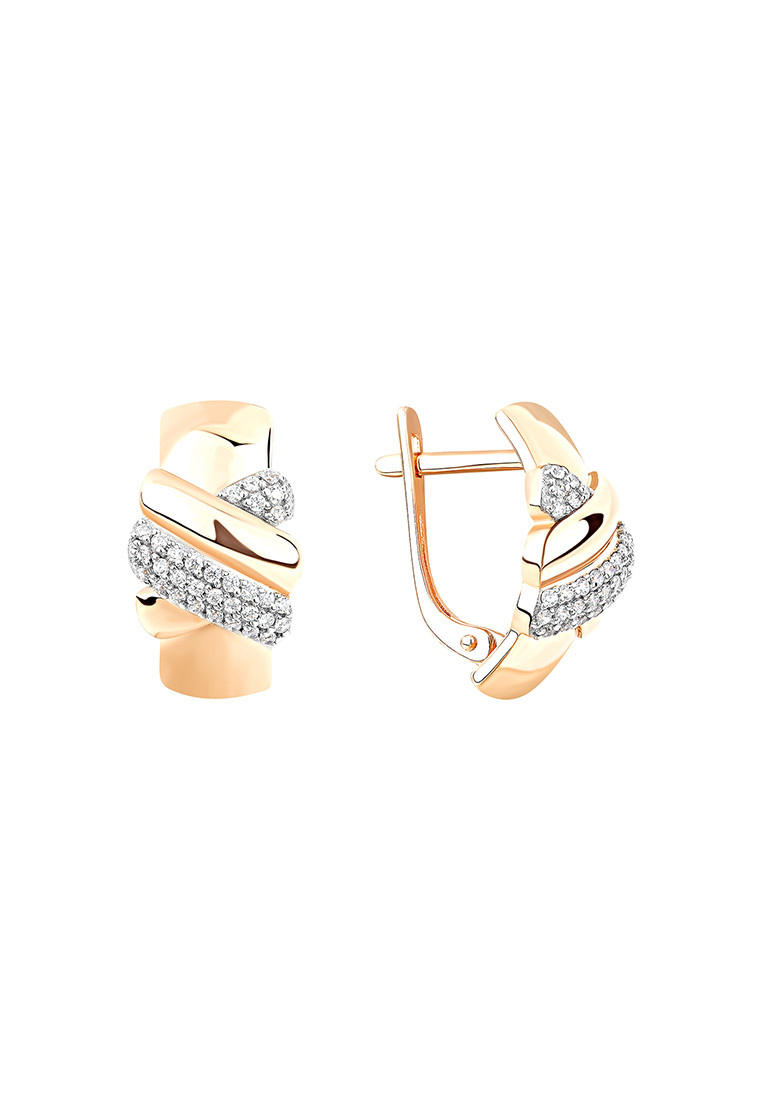 

Серьги из желтого золота с фианитом Kari Jewelry СЛ-402362, СЛ-402362